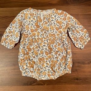 RYLEE + CRU Bloom Bubble Romper Ivory